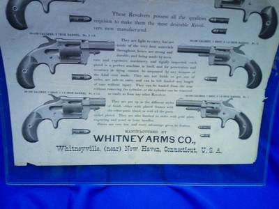 Large 1800's Whitney Revolver Broadside with 9 Revolvers - Image 4 of 5