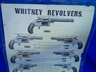 Large 1800's Whitney Revolver Broadside with 9 Revolvers - Image 2 of 5