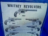 Large 1800's Whitney Revolver Broadside with 9 Revolvers - Image 2 of 5