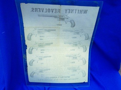 Large 1800's Whitney Revolver Broadside with 9 Revolvers - Image 5 of 5