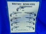 Large 1800's Whitney Revolver Broadside with 9 Revolvers - Image 1 of 5