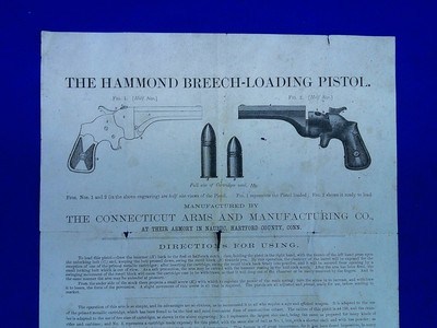 Civil War Factory Broadside For 