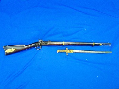 U.S. Civil War Military Issued Remington Model 1863 Zouave Rifle & Bayonet   - Image 1 of 5