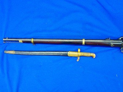 U.S. Civil War Military Issued Remington Model 1863 Zouave Rifle & Bayonet   - Image 4 of 5