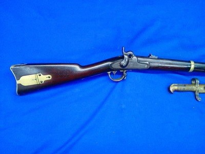 U.S. Civil War Military Issued Remington Model 1863 Zouave Rifle & Bayonet   - Image 2 of 5