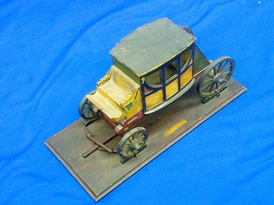 An Early 1800's Wood Carved Model of a 1700's American Stage Coach - Image 3 of 5