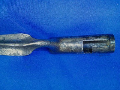 Model 1795 Musket Bayonet Marked on the Bottom with a Small 
