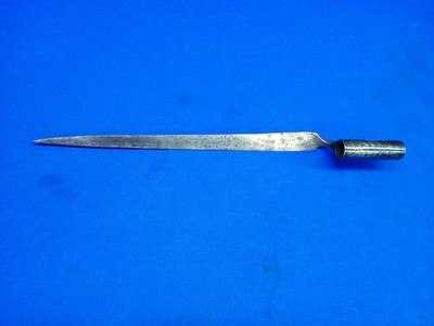 Model 1795 Musket Bayonet Marked on the Bottom with a Small 