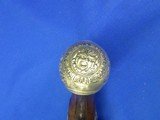 Very Scarce, Early, & Large Circa Early 1700's Ornate European Silver Mounted With A Raised Chiseled Barrel, Lock, & Hammer Flintlock Pistol Excellent - Image 11 of 14