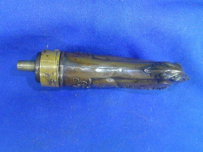 An Early & Scarce Civil War Peacock On A Pedestal With Crossed Pistols Powder Flask For A Colt Percussion Root Revolver In Untouched Original Cond.! - Image 3 of 8