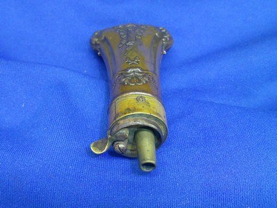 An Early & Scarce Civil War Peacock On A Pedestal With Crossed Pistols Powder Flask For A Colt Percussion Root Revolver In Untouched Original Cond.! - Image 6 of 8