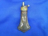 An Early & Scarce Civil War Peacock On A Pedestal With Crossed Pistols Powder Flask For A Colt Percussion Root Revolver In Untouched Original Cond.! - Image 7 of 8