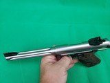 Ruger MK IV Hunter 22 LR 6 7/8" Fluted Stainless Pistol - 6 of 6