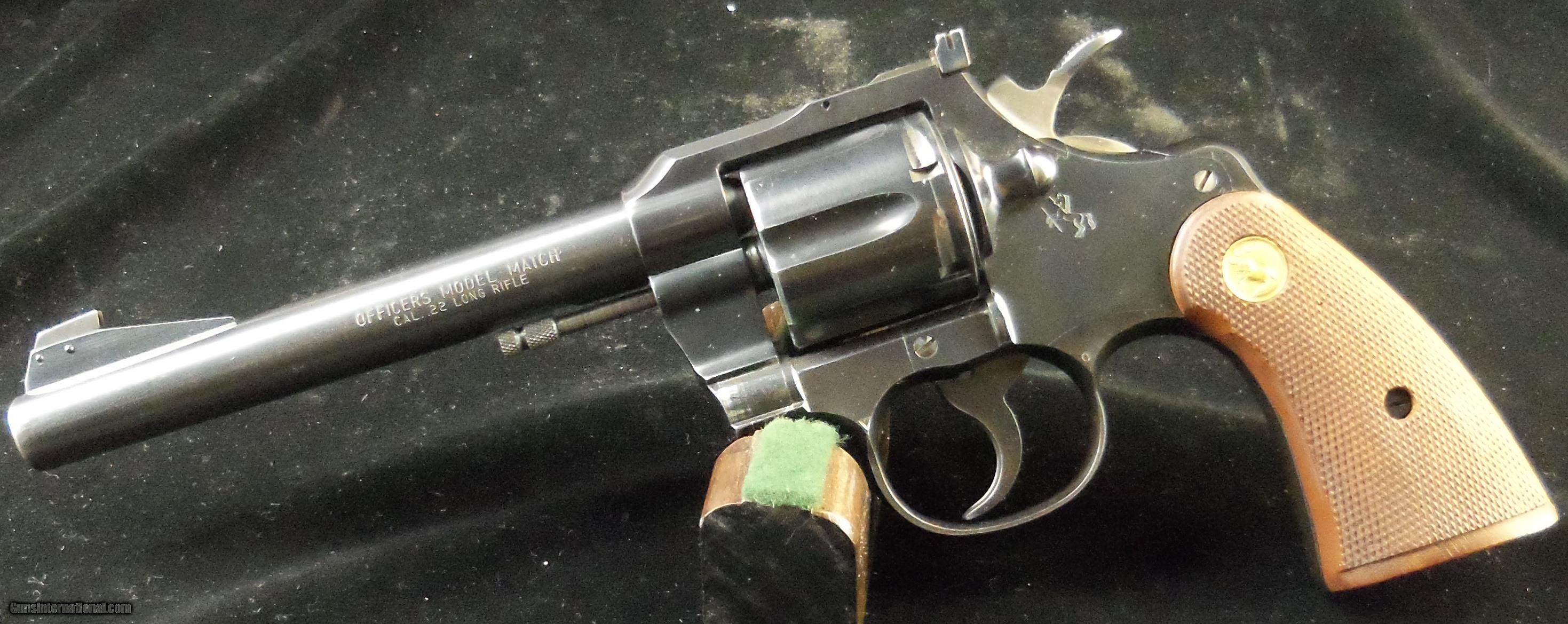 Colt officers model target revolver