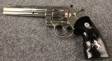Colt Python 357, 6" Barrel, Polished Nickel. .357 Magnum.
Box, hang tag, extra Grip and Colt Letter of Authenticity included - 2 of 5