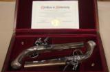 George Washington Silver-Mounted Flintlock Pistols - 1 of 11