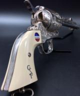 Uberti SAA .45LC George S. Patton Commemorative Sterling Silver Plated - 4 of 13