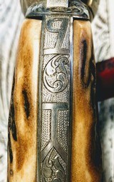 CATTLE BRAND ENGRAVED COLT SINGLE ACTION ARMY – 1904 BISLEY MODEL 38 WCF by WELDON BLEDSOE - 6 of 15