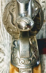 CATTLE BRAND ENGRAVED COLT SINGLE ACTION ARMY – 1904 BISLEY MODEL 38 WCF by WELDON BLEDSOE - 7 of 15