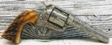 CATTLE BRAND ENGRAVED COLT SINGLE ACTION ARMY – 1904 BISLEY MODEL 38 WCF by WELDON BLEDSOE - 1 of 15