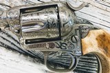 CATTLE BRAND ENGRAVED COLT SINGLE ACTION ARMY – 1904 BISLEY MODEL 38 WCF by WELDON BLEDSOE - 12 of 15