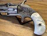 Engraved Smith & Wesson Model 1 1/2 2nd Issue .32RF Pearl - 13 of 14