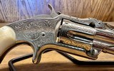 Engraved Smith & Wesson Model 1 1/2 2nd Issue .32RF Pearl - 3 of 14