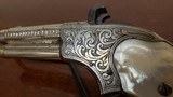 Factory Engraved Pearl Grips Remington Rider Magazine Pistol .32RF - 3 of 15