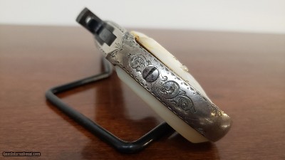 PRICE REDUCED!!! Factory Engraved Pearl Grips Remington Rider Magazine Pistol .32RF - Image 13 of 15