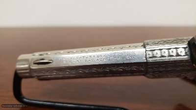 PRICE REDUCED!!! Factory Engraved Pearl Grips Remington Rider Magazine Pistol .32RF - Image 11 of 15