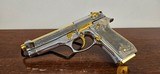 Beretta 92FS Engraved High Polish W/ Gold Accents - 1 of 18