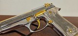 Beretta 92FS Engraved High Polish W/ Gold Accents - 4 of 18