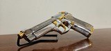 Beretta 92FS Engraved High Polish W/ Gold Accents - 8 of 18