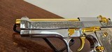 Beretta 92FS Engraved High Polish W/ Gold Accents - 6 of 18