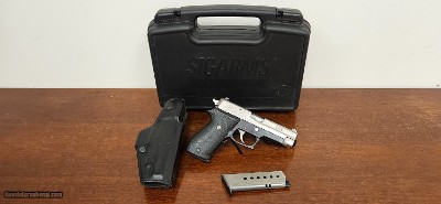 2 Tone German Sig Sauer P220 W/ Box + Safariland OWB Holster .45 ACP