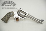 Stainless Bisley Ruger New Model Blackhawk .45Colt + .45 ACP Cyl - 1 of 18