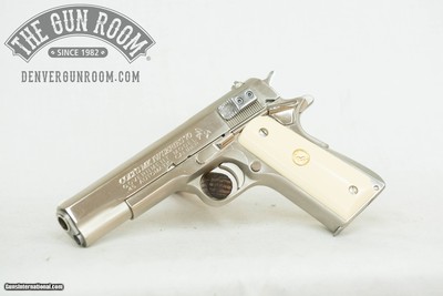 **PRICE REDUCED 8/23/25** Nickel Colt Mk IV / Series 70 1911 .45 ACP