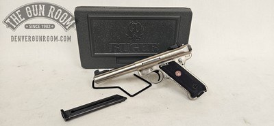 Stainless Ruger Mark III Target .22LR W/ Box + Mags