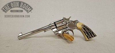 Nickel Colt Officers Model .22LR