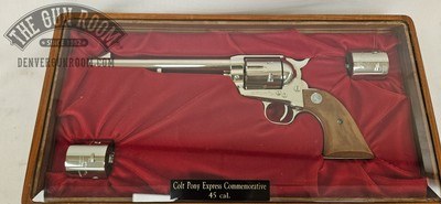 Colt Peacemaker Pony Express Commemorative .45 W/ Cylinders - Image 1 of 25