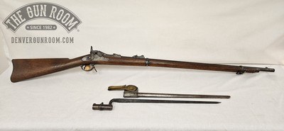 Springfield Trapdoor 1873 .45-70 W/ Bayo + Scabbard - Image 1 of 25