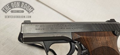 Heckler & Koch P7M13 9mm W/ 6 Mags + Holster + Griffe Grips - Image 6 of 20
