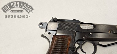 Early FN Browning Hi Power 9mm W/ Repro Stock - Image 13 of 25