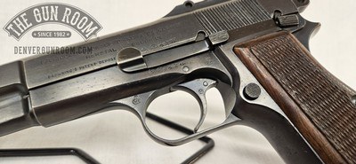 Early FN Browning Hi Power 9mm W/ Repro Stock - Image 7 of 25