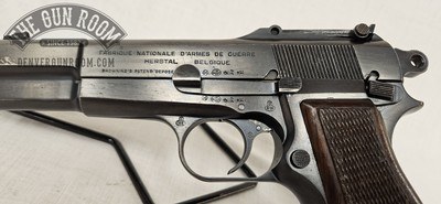Early FN Browning Hi Power 9mm W/ Repro Stock - Image 6 of 25