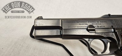Early FN Browning Hi Power 9mm W/ Repro Stock - Image 9 of 25