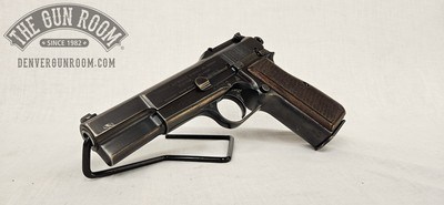 Early FN Browning Hi Power 9mm W/ Repro Stock - Image 10 of 25