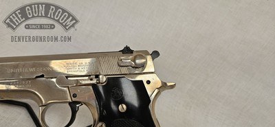 Nickel Smith & Wesson 59 9mm - No Mag - Image 3 of 17