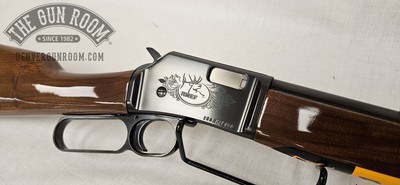 RMEF 2012 Banquet Browning BLR .270 + BL-22 .22LR Cased Set - Image 4 of 25