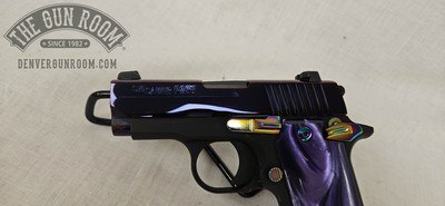 Sig Sauer P238 .380 ACP -Purple Pearl Rainbow Titanium - Image 5 of 16
